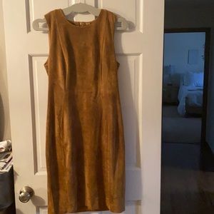 Super soft faux suede dress